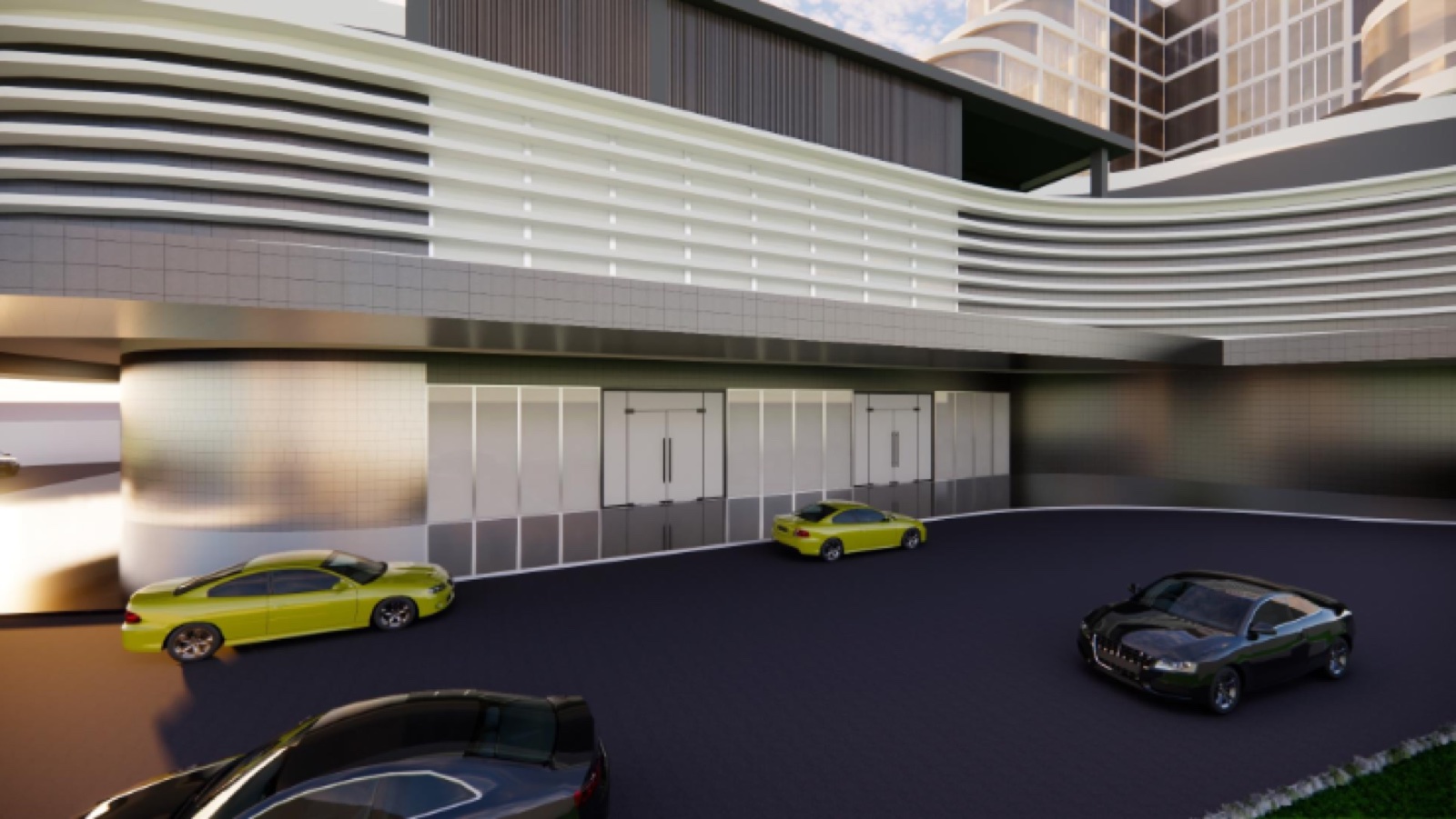 Hospital & supermarket project, Balikpapan (rendering)